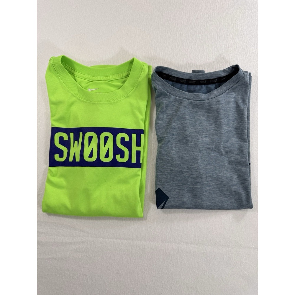 Nike Dri-Fit YOUTH Performance Shirts Large "Swoosh" Lightweight Activewear EUC